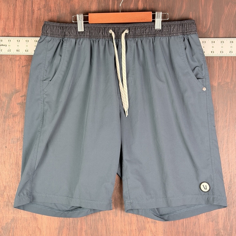 Vuori Kore Shorts Athletic Lined Gym Athleisure Workout V302 Indigo Blue Men XL